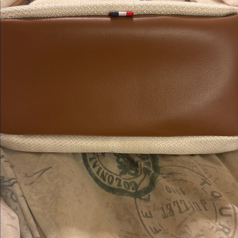 Price for 2-Cream and Brown Backpack Delsey France - Picture 5 of 16